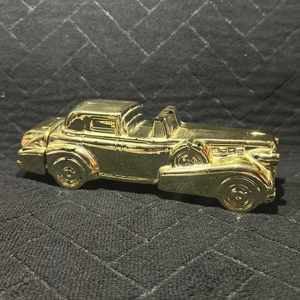 Vintage Avon Solid Gold Cadillac Aftershave Bottle